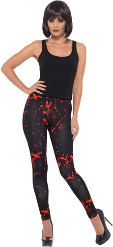 Legging voor dames Zwart met Bloed 