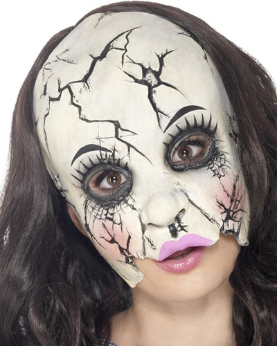 Porceleinen Pop Masker Gebroken (latex)