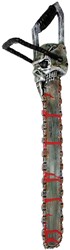 Halloween Kettingzaag met Doodshoofd (53cm)