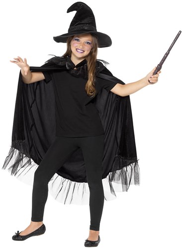 Heks Outfit Kind (Cape en Hoed)