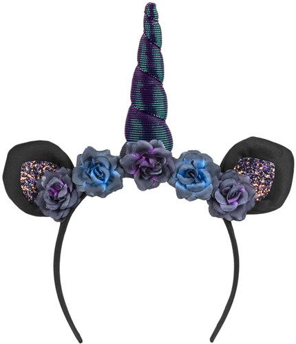 Halloween Dark Unicorn Diadeem