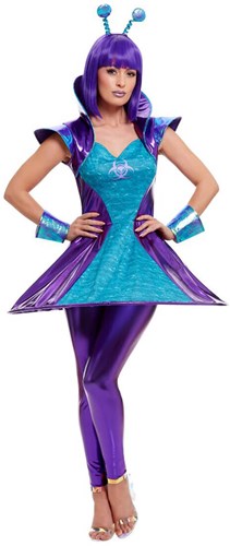 Dames Alien Kostuum
