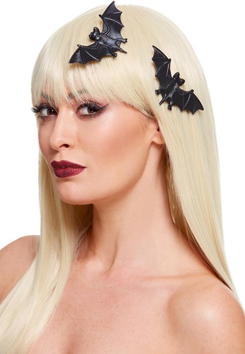 Haarclips Halloween Vleermuis - 2st