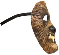 Wolf Masker Latex (gezichtsmasker) (zijkant)