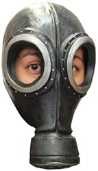 Zwart Gasmasker Latex Luxe