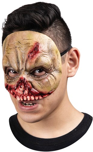 Latex Halloween Halfmasker Undead (Gezichtsmasker)
