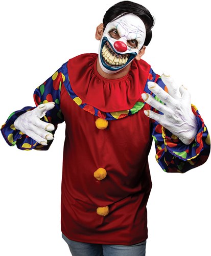 Set Killer Clown - Masker en Handen (latex)