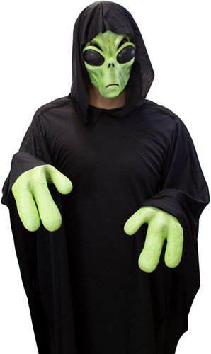 Latex Alien Set - Masker en Handen