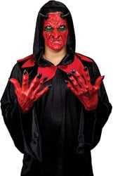 Duivel Set (latex) - Masker en Handen 