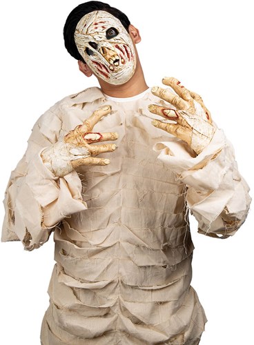 Mummy Set (Latex) - Masker en Handen