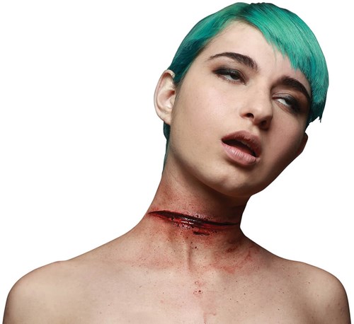 Professionele Wond Latex FX - Slith Throat
