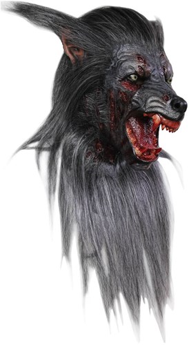 Luxe Weerwolf Masker Black Wolf Latex