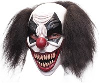 Masker Clown Darky Latex met Haar (gezichtsmasker)