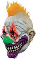 Masker Prankster Neon Clown Latex Luxe - Blacklight (zijkant)