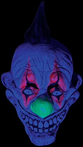 Latex Prankster Neon Clown Masker Luxe - Blacklight