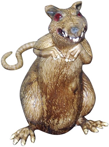 Halloween Decoratie Latex Rat - 25cm