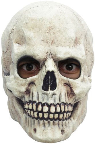 Masker Doodshoofd White Skull Luxe