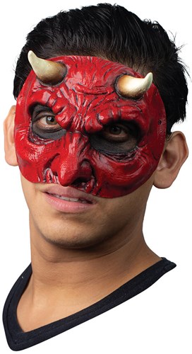 Halfmasker Duivel Latex