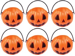 Mini Pompoen Emmer Rond Oranje (6 stuks)