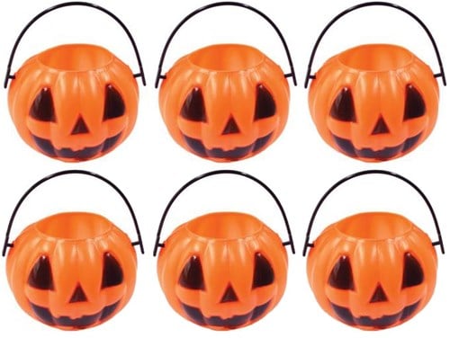 Mini Pompoen Emmer Rond Oranje (6 stuks)