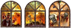 3D Halloween Raamsticker 23x27cm