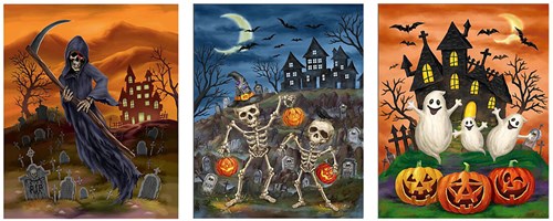 3D Halloween Raamsticker 25x31cm