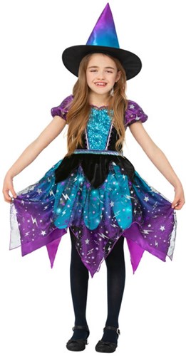 Meisjes Heksenjurk Moon & Stars Witch