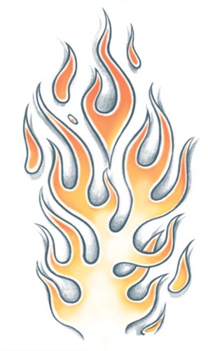 Flames Tattoo  - Vlammen (Biker Tattoo)