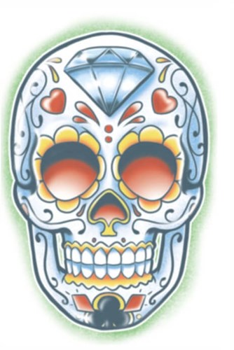 Tatoeage Schedel Day of the Dead