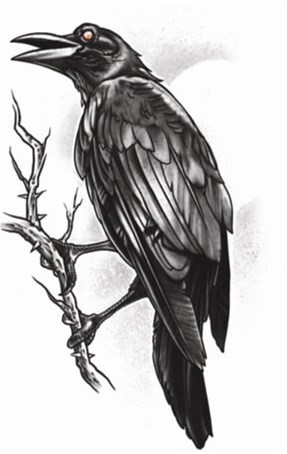 The Raven Tattoo (Goth Tattoo)