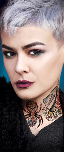 Spider Nek Tattoo (3st.)