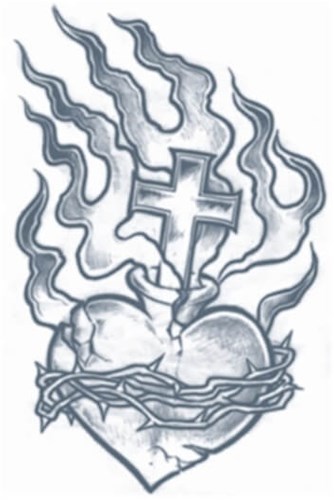 Burning Heart Tattoo 