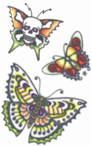 Butterflies Vintage Tattoo - Vlinders
