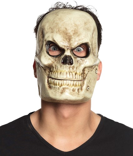Doodshoofdmasker met Beweegbare Kaak (PVC)