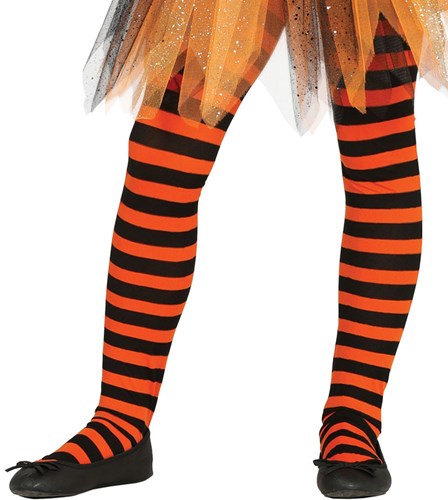 Oranje en Zwarte Gestreepte Kinderpanty