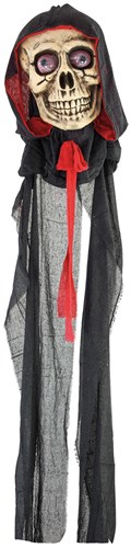 Hangdeco Halloween Skull met Licht en Geluid (233cm)
