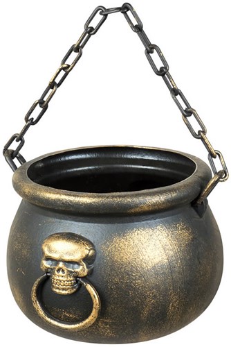 Heksenketel met Doodskop (13x19cm)