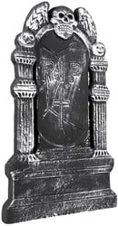 Grafsteen Doodshoofd met Vleugels RIP (50x30cm)