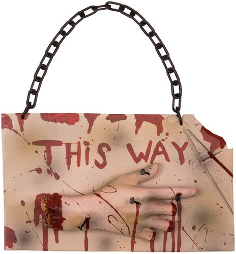 Halloween Wegwijzer This Way - 19x31cm