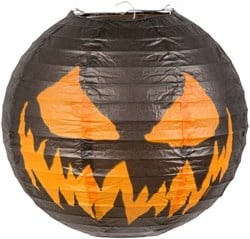 Creepy Pumpkin Halloween Lampion - 25cm