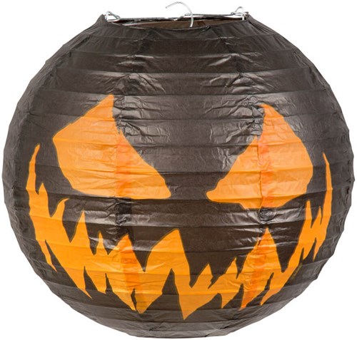 Creepy Pumpkin Halloween Lampion - 25cm