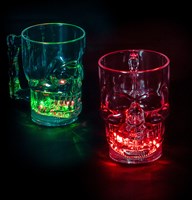 Halloween Beker Skull met Licht (400ml) (voorbeeld 3)