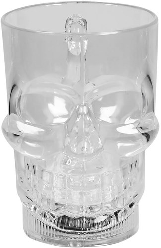 Beker Halloween Skull met Licht - 400ml