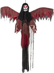 Hangdecoratie Halloween Reaper met Vleugels (198cm)