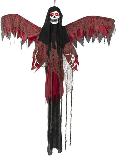 Hangdecoratie Halloween Reaper met Vleugels (198cm)