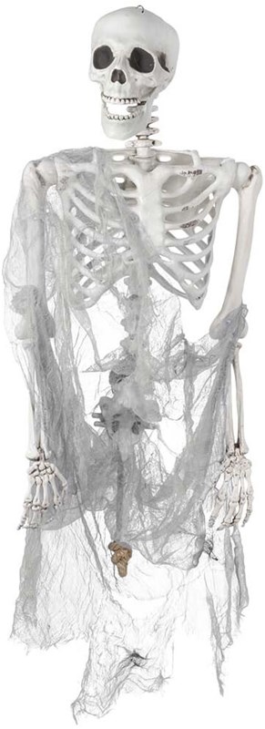 Halloween Hangdeco Skelet Upside Down - 140cm (voorbeeld)