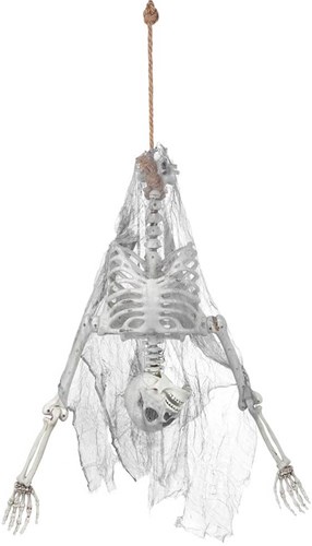 Hangdeco Halloween Skelet Upside Down - 140cm