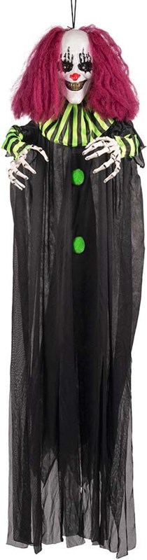 Halloween Decoratie Terror Clown met LED en Geluid - 130cm (2)