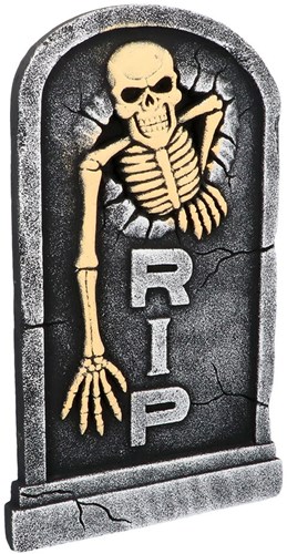 Skeleton RIP Grafsteen - 56x33cm