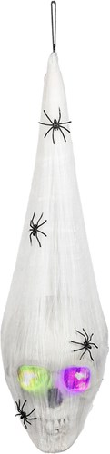 Hangdeco Halloween Led Spinnenweb Met Schedel